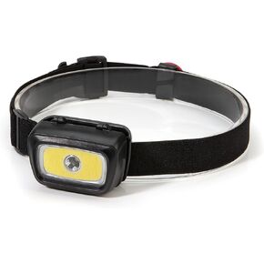 Steelman Pro 300 Lumen Hands-Free Motion-Activated LED Rechargeable Headlamp for Workshop or Outdoors, Spotlight and Area Light Modes, Removable Light, Fully Adjustable Headband