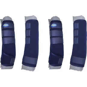 Horse 4-Pack Leg Care Stable Shipping Neoprene Boot Wraps 4187