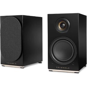 triangle Audio AIO Twin Wireless Bluetooth Wi-Fi Speaker (Pair, Graphite Black)