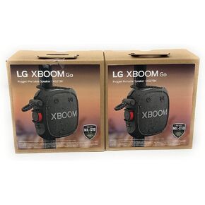 LG XBOOM Go Wireless Portable Speaker with Powerful Sound XG2TBK - 2PACK