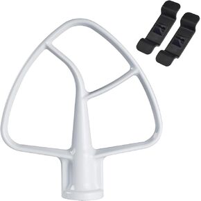 K45B Coated Flat Beater for KitchenAid 4.5 Qt Tilt-Head Stand Mixer, Paddle Attachment for Kitchen Aid Mixer Accessories