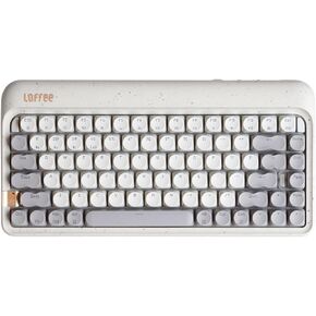 LOFREE Zero ARTZ Mechanical Keyboard, 75% Rechargeable Hot-swappable Keyboards with 3 Types Connection for Windows, Mac OS, Linear Switches/Terrazzo Grey