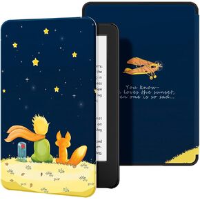 Ayotu Slim Case for Kindle (10th Gen, 2019 Released) - PU Leather Cover with Auto Wake/Sleep-Fits Amazon Kindle 2019 (Will not fit Kindle Paperwhite or Kindle Oasis or Kindle 2022),The Boy and Fox