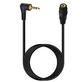 Seadream 2.5mm Audio Extension Cable 6FT,90 Degree Angle 2.5mm TRRS Male to Female Stereo Audio Plug Jack Adapter Cable Cable Cord Headphone Audio Converter 4 Poles Stereo Adapter