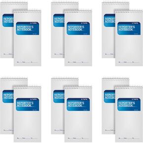 جهاز نوت بوك TOPS Reporter Notebook Gregg Rule, 4 x 8 بوصة، أبيض، 70 ورقة لكل منها، 4 قطع (80304)