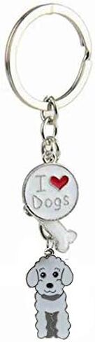 Lover Dog Keychain Dog ID Tags Love Pendant puppy Key-Ring for Great Gift for a Dog Lover Dog Condolences Gifts in Saudi Arabia