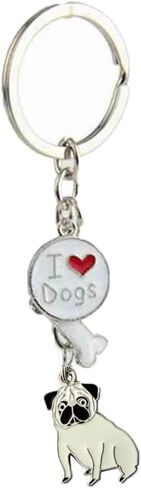 Lover Dog Keychain Dog ID Tags Love Pendant puppy Key-Ring for Great Gift for a Dog Lover Dog Condolences Gifts in Saudi Arabia