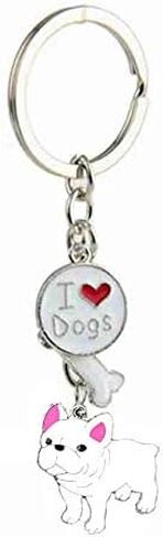 Lover Dog Keychain Dog ID Tags Love Pendant puppy Key-Ring for Great Gift for a Dog Lover Dog Condolences Gifts in Saudi Arabia