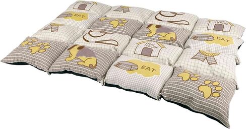 سرير مبطن من TRIXIE Pet Products، رمادي داكن/بيج، 39.25 × 27.5 بوصة. in Saudi Arabia