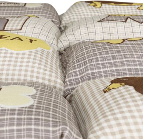 سرير مبطن من TRIXIE Pet Products، رمادي داكن/بيج، 39.25 × 27.5 بوصة. in Saudi Arabia