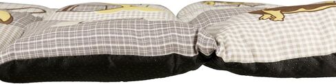 سرير مبطن من TRIXIE Pet Products، رمادي داكن/بيج، 39.25 × 27.5 بوصة. in Saudi Arabia