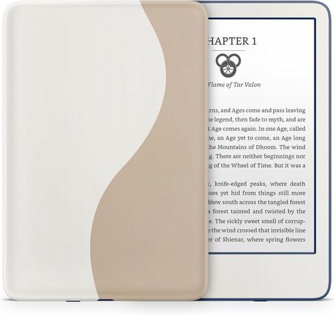 غلاف ملون بتصميم مبتذل لملصق Kindle Skin، غلاف أبيض وبيج لملصقات Kindle، غلاف كامل من الفينيل الفاخر 3M لغطاء Kindle، ولجلد Kindle الملتف لـ (Kindle (الجيل العاشر، 2019)) in Saudi Arabia