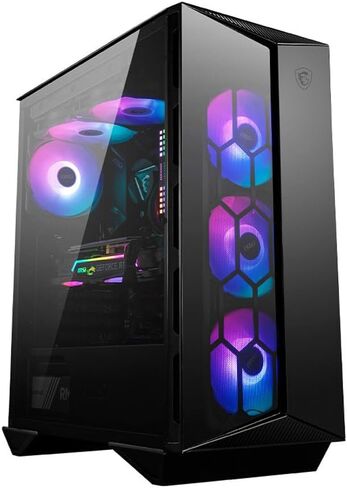 سطح المكتب للألعاب MSI Aegis R 14NUF7-681US (Intel i7-14700F 20-Core، GeForce RTX 4070 Ti Super، 128GB DDR5 4800MHz RAM، 4TB SSD، RGB Backlit KYB & Mouse، WiFi 7، Bluetooth 5.4، Win 11H w/DKZ Hub in Saudi Arabia
