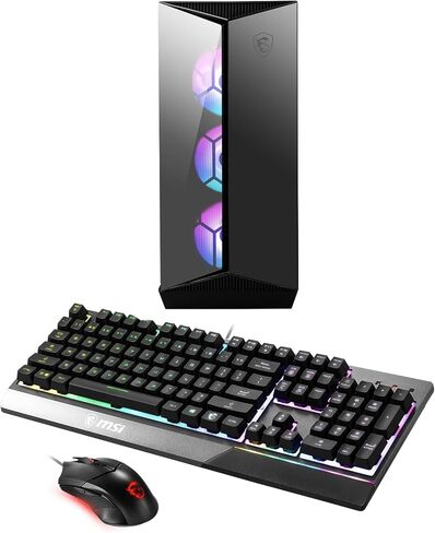 سطح المكتب للألعاب MSI Aegis R 14NUF7-681US (Intel i7-14700F 20-Core، GeForce RTX 4070 Ti Super، 128GB DDR5 4800MHz RAM، 4TB SSD، RGB Backlit KYB & Mouse، WiFi 7، Bluetooth 5.4، Win 11H w/DKZ Hub in Saudi Arabia
