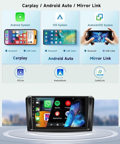 راديو ستيريو للسيارة 8 CORE 4G+64G لسيارة Mercedes Benz ML GL ML350 GL320 X164 2005-2011 مع CarPlay/Android Auto، شاشة لمس 9 بوصات 1280 * 720P IPS Android 13 GPS WiFi Bluetooth 32-Band DSP in Saudi Arabia
