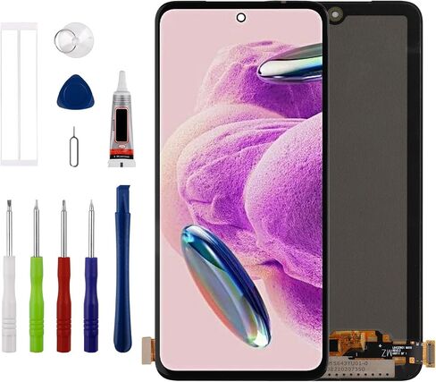 [يدعم بصمات الأصابع] [جديد] بديل مجموعة محول رقمي لشاشة اللمس Duotipa OLED لجهاز Xiaomi Redmi Note 12S 6.43 بوصة 2303CRA44A مع مجموعة أدوات الإصلاح الفنية - أسود. in Saudi Arabia