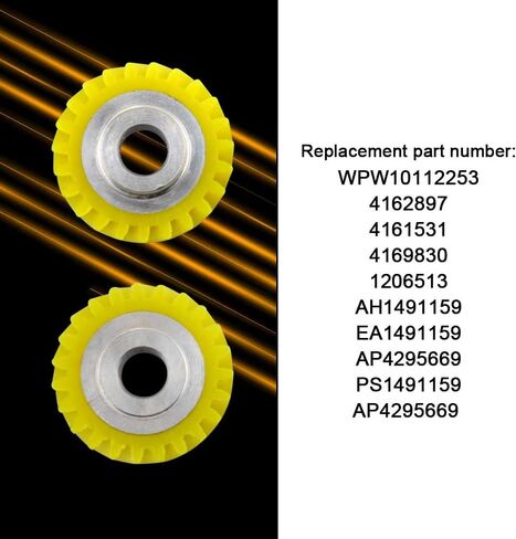 W10112253 Mixer Worm Gear - من KINTLE متوافق مع Whirlpool & KitchenAid Fit 4.5/5 Quart Mixer Stand، يستبدل W10112253 4162897 4169830 AP4295669 WPW10112253 WPW10112253VP (2) in Kuwait