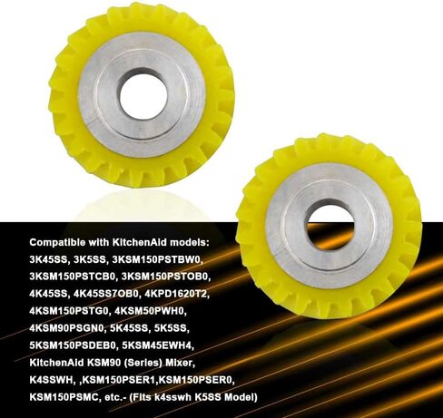 W10112253 Mixer Worm Gear - من KINTLE متوافق مع Whirlpool & KitchenAid Fit 4.5/5 Quart Mixer Stand، يستبدل W10112253 4162897 4169830 AP4295669 WPW10112253 WPW10112253VP (2) in Kuwait