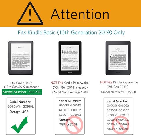 CoBak Clear Case for 6" Kindle 10th Generation 2019 - Ultra-Slim Soft TPU Transparent Cover,Lightweight & Durable Protection with Printed Pattern in Saudi Arabia