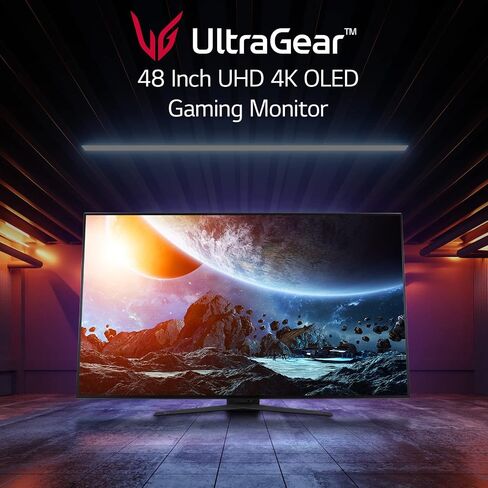 LG 48GQ900-B 48" Ultragear UHD OLED Gaming Monitor with Anti-Glare, 1.5M : 1 Contrast Ratio & DCI-P3 99% (Typ.) with HDR 10, .1ms (GtG) 120Hz Refresh Rate, HDMI 2.1,Black in Saudi Arabia