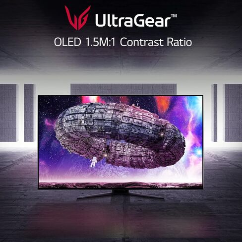 LG 48GQ900-B 48" Ultragear UHD OLED Gaming Monitor with Anti-Glare, 1.5M : 1 Contrast Ratio & DCI-P3 99% (Typ.) with HDR 10, .1ms (GtG) 120Hz Refresh Rate, HDMI 2.1,Black in Saudi Arabia