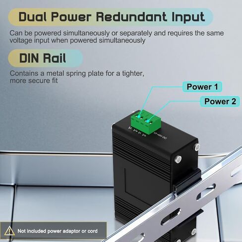 محول جيجابت إيثرنت صناعي مُدار صغير بخمسة منافذ 5 × 10/100/1000BASE-T RJ45 يدعم إدارة الويب، جودة الخدمة، سكة Vlan Din / محول شبكة ذكي سهل التركيب على الحائط in Saudi Arabia