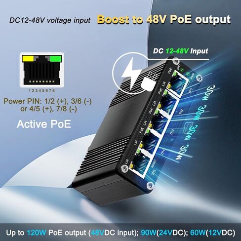محول جيجابت إيثرنت صناعي مُدار صغير بخمسة منافذ 5 × 10/100/1000BASE-T RJ45 يدعم إدارة الويب، جودة الخدمة، سكة Vlan Din / محول شبكة ذكي سهل التركيب على الحائط in Saudi Arabia