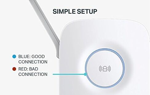 TP-Link AC1200 Wi-Fi Range Extender | Gigabit Ethernet Port |Compact | Intelligent Signal LED Ring (RE350),White in Saudi Arabia