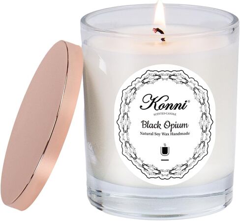 KONNI Scented Candles, Soy Candles, Aromatherapy Candle, Tuberose Scented Candle for Men Women, Soy Wax Candle, Candle for Home Scented, 7.05oz, Ideal for Creating Relaxing Ambience & Holiday Gifting in Saudi Arabia