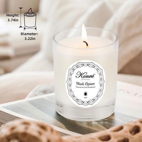 KONNI Scented Candles, Soy Candles, Aromatherapy Candle, Tuberose Scented Candle for Men Women, Soy Wax Candle, Candle for Home Scented, 7.05oz, Ideal for Creating Relaxing Ambience & Holiday Gifting in Saudi Arabia
