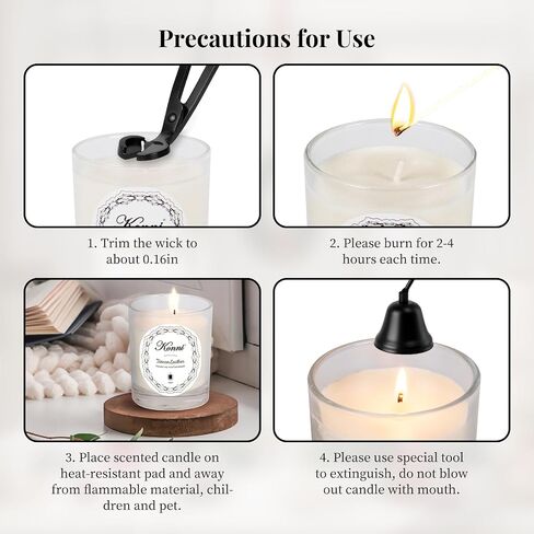 KONNI Scented Candles, Soy Candles, Aromatherapy Candle, Tuberose Scented Candle for Men Women, Soy Wax Candle, Candle for Home Scented, 7.05oz, Ideal for Creating Relaxing Ambience & Holiday Gifting in Saudi Arabia
