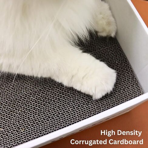 Cat Scratch Pad with Box 5 in 1, Cardboard Cat Scratcher, Cat Scratcher Cardboard, Scratching Pads for Indoor Cats, Cat Scratching Post Reversible Cat Scratching Board (5 Pack with Box) in Saudi Arabia