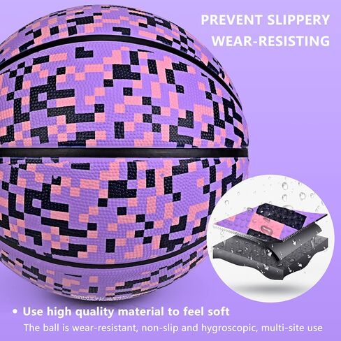 كرة سلة مطاطية مقاس 3 22 بوصة كرة سلة داخلية وخارجية للأطفال الشباب الأولاد والبنات أفكار هدايا (بدون مضخة) in Kuwait