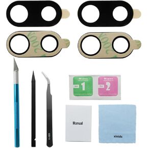 2PCS Original Back Rear Camera Glass Lens Replacement for Google Pixel 7A with Preinstalled Adhesive and Phone Repair Tools (2PCS for Pixel 7A)