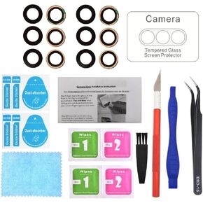 2 x PHONSUN Rear Camera Lens Glass Replacement with Pre-Installed Adhesive/Installation Guide and Camera Lens Protector for Samsung Galaxy A14 5G SM-A146U A146