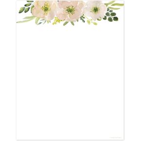Great Papers! Lush Greenery Letterhead / 80 Sheets 8.5" x 11" Beautiful Botanical Letter Paper