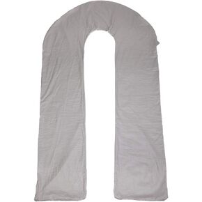 Meiz Pregnancy Pillow Cover, U Shaped Pregnancy Pillow Cooling Silky Cover, 60 inch Maternity Pillow Cover, Dark Grey in Saudi Arabia
