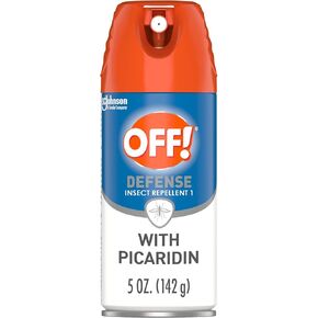 OFF! Defense Insect Repellent Aerosol with Picaridin, Bug Spray with Long Lasting Protection from Mosquitoes, 5 oz