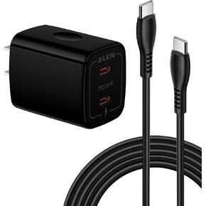 25W USB C Charger Block for Motorola G Stylus 5G 2023/G Play/Razr/Edge, Dual PD Type C Fast Charging Power Adapter with 6FT USB-C to C Cable for Moto G 5G 2024/G Power 2021/G Pure/One 5g Ace/Edge 40