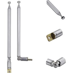 1PCS BNC Telescopic Antenna 7 Section 27.36 Inch Scanner Antenna BNC Male Portable Radio Antenna Replacement for Police Radio Scanner Handheld Antenna VHF Transmitter Boombox Antenna