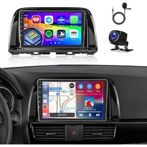 2G+64G Inefala for Mazda CX-5 2012-2015 Android 13 Car Radio Stereo Wireless Carplay Android Auto, 9 Inch HD Touchscreen with GPS Navigation WiFi BT USB SWC Backup Camera MIC