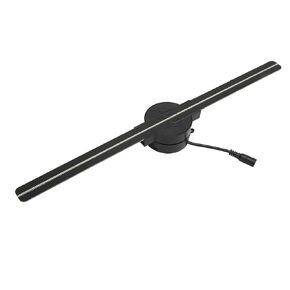 3D Hologram Fan with 224 LED Light Beads, Tabletop Holographic LED Ceiling Skylight Night Light 16.5in 2000 X 224 3D Projector for Business Store Advertising Party Shop (US