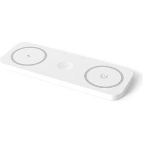 3-in-1 Magnetic Wireless Charger, Fast Charging, Wireless Charger for iPhone Devices, 3-in-1 Wireless Charger Holder for Apple Watch, AirPods pro/2/3 (White)
