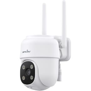 wansview 2K Security Cameras Wireless Outdoor-Home Security Cameras via Remote Control with Phone APP for 360° View, Color Night Vision, 24/7 SD Card Storage, Works with Alexa/Google Home, W7-4G-1pack