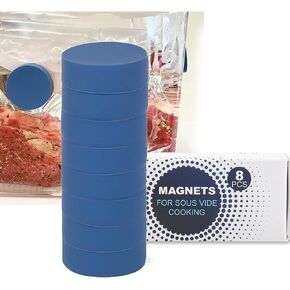 TonGass (Combo Pack) Food Grade Stainless Steel Sous Vide Mesh Net and 8-Pcs Silicone Coated Sous Vide Magnets Weights Works on All Sous Vide Machines Accessories Sous Vide cooker kit