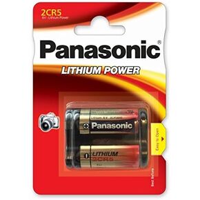 Panasonic 2CR5 6 Volt Lithium Battery (245, DL245, EL2CR5)