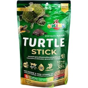 OKIKO Turtle Floating Stick Food 100 G. High Protein 38% Calcium & Immune Booster Formula, Vitamin D3 for Strong Shell, Spirulina Color Enhancer, Vitamins, Minerals and Probiotics