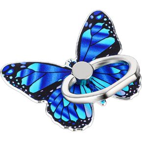 Mabor Phone Ring Holder Grip Butterfly Cellphone Ring Holder Metal Ring Phone Grip Phone Finger Ring Stand Compatible with Cell Phone Smartphone Case 360°Rotation