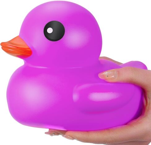 Honoson 6.89 Inch Giant Rubber Duck Big Rubber Duck Large Duck Bath Toy with Squeaky Sound for Summer Baby Shower Birthday Party Favor Gift (Pink) in Saudi Arabia