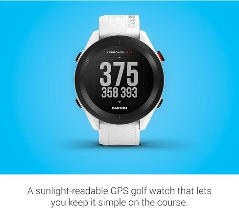 Garmin 010-02472-00 Approach S12 GPS Golf Watch, 42k+ Preloaded Courses (White) Bundle with 1 YR CPS Enhanced Protection Pack, 7-in-1 Multi-Function Golf Tool & Zippered Iron Head Covers Set in Saudi Arabia